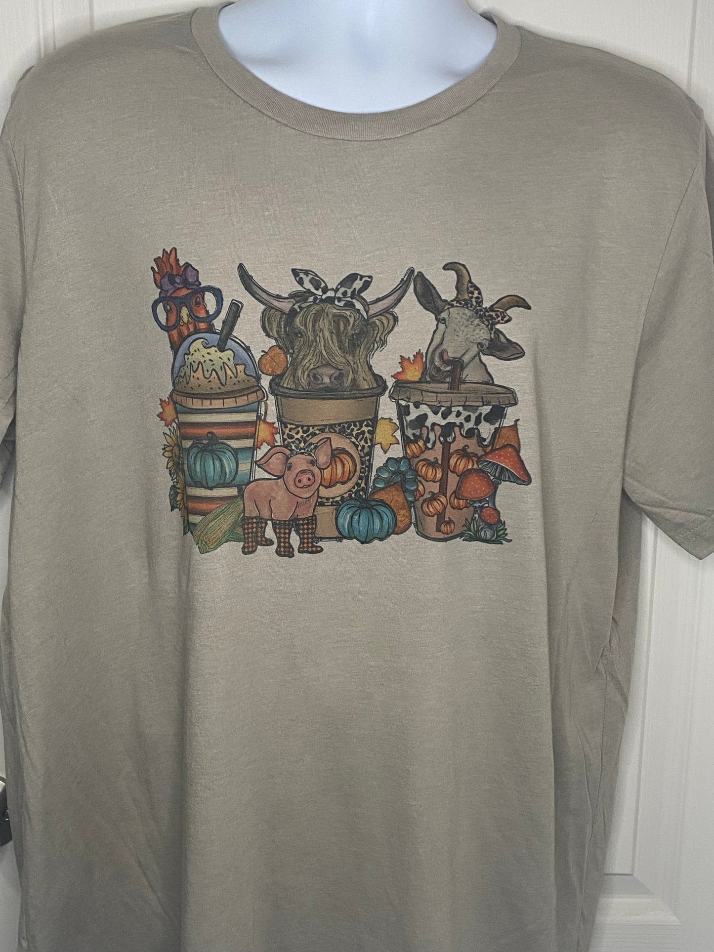 Pumpkin Spice, Farm Animal Fall T-shirt