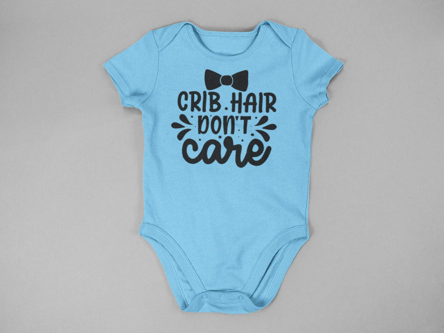 Crib Hair Don't Care onesie