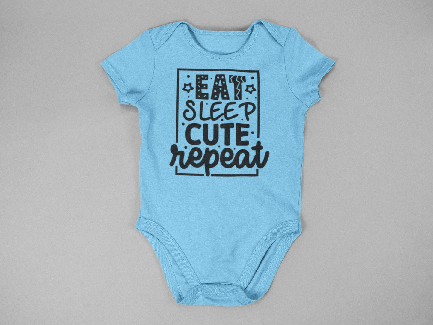 Eat Sleep Cute Repeat onesie