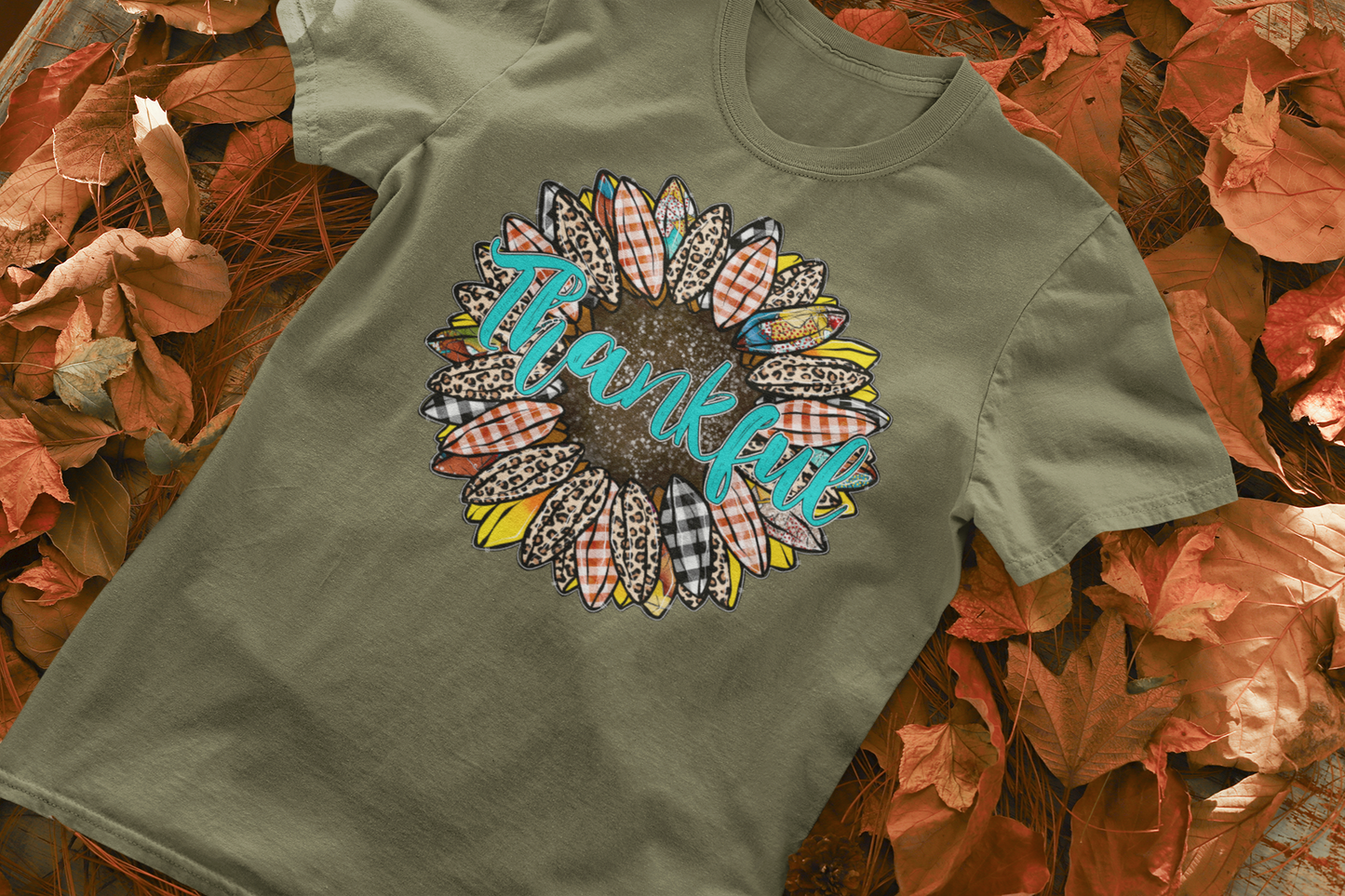 Thankful Sunflower Fall T-shirt