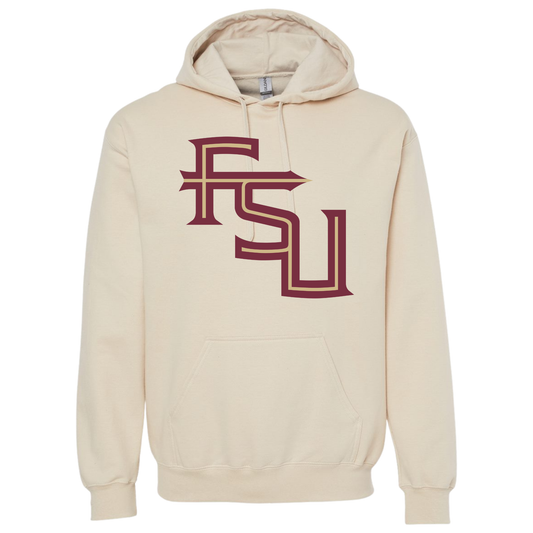 College Inspired Hoodie FSU Letters