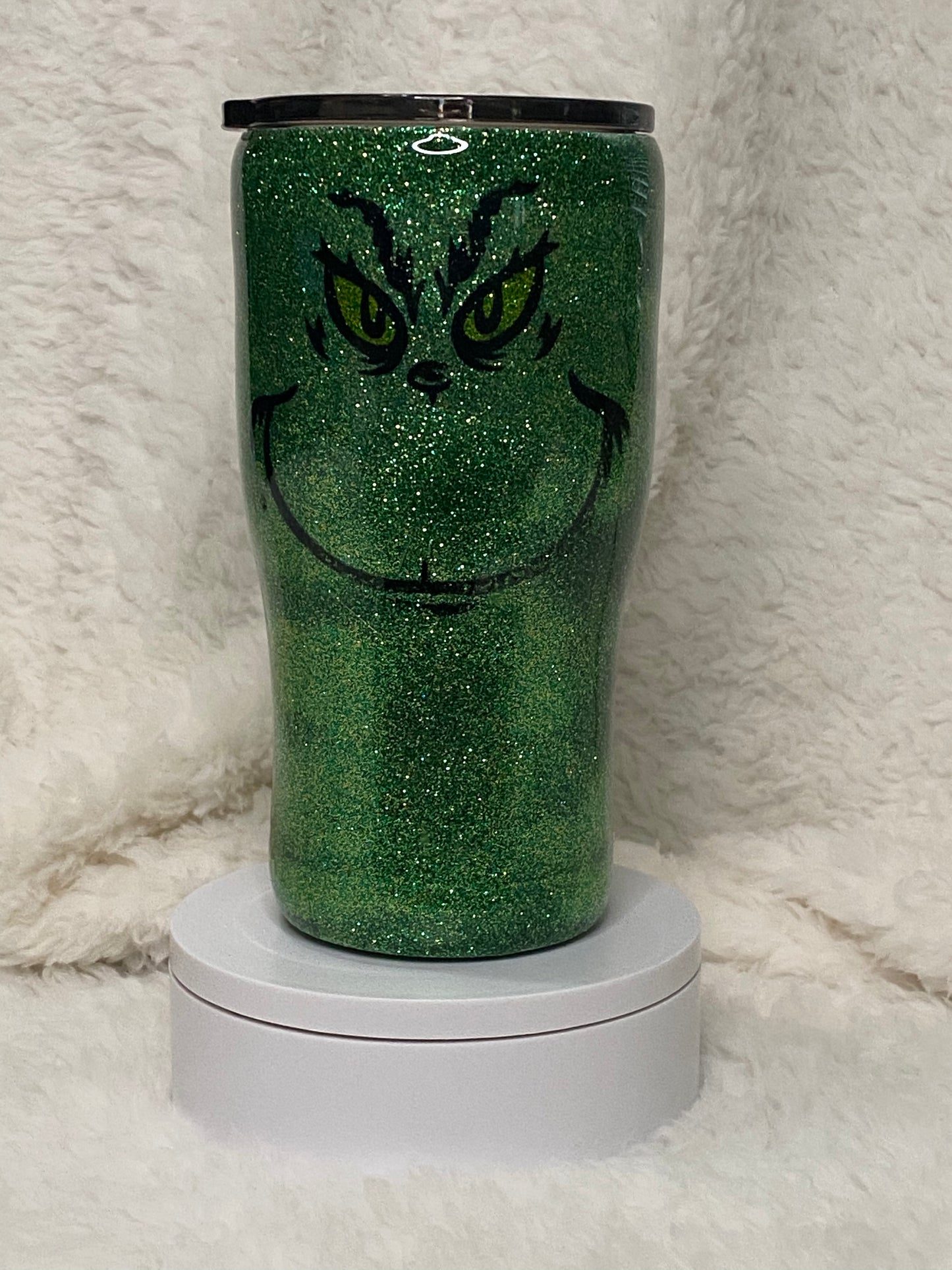 20 oz Curved  Grinch Inspired Tumbler